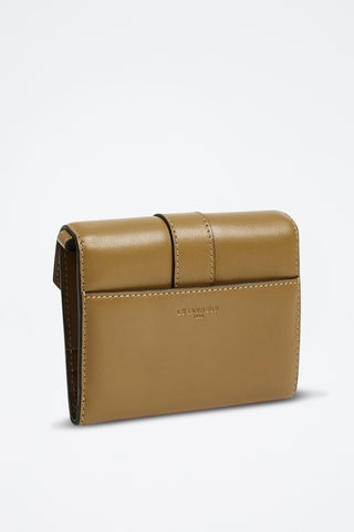 Cartera de piel - Caqui