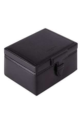 Coffret boutons de manchette en cuir - Noir