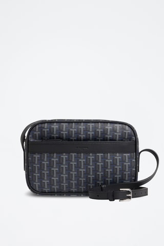 Bandolera de piel - Azul