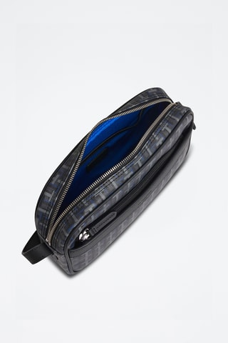 Bandolera de piel - Azul