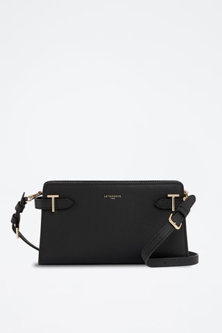 Bandolera de piel - Negro