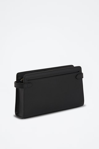 Bandolera de piel - Negro