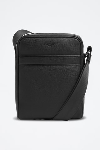 Bandolera de piel - Negro