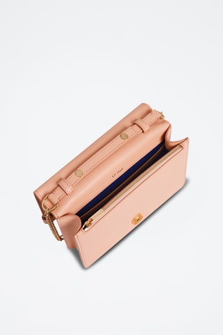 Bandolera de piel - Rosa