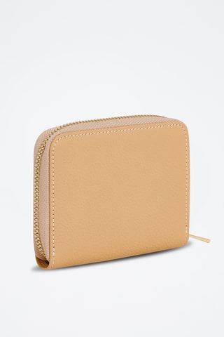Porte-monnaie en cuir - Beige