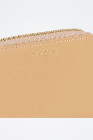 Porte-monnaie en cuir - Beige