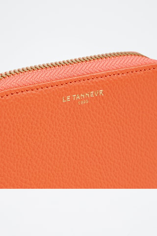 Porte-monnaie en cuir - Orange