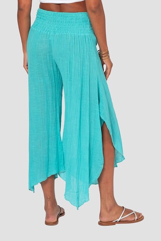 Broek met Hoge Taille - Blauw