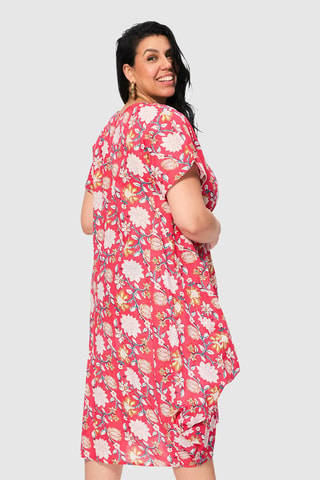 Trapezium jurk - Roze