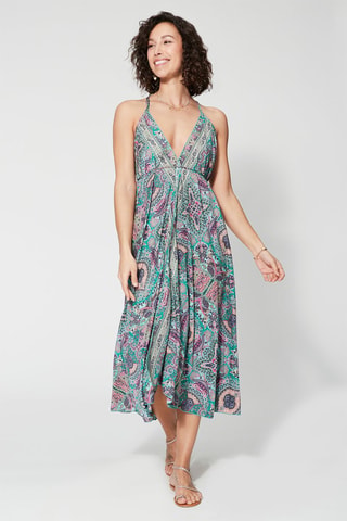 Robe - Vert - Bleu