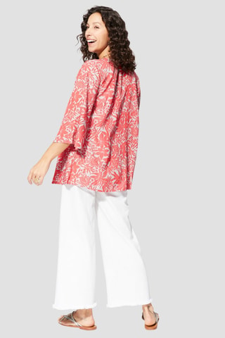 Kimono - Wit en rood