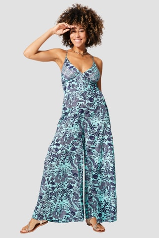 Jumpsuit - Zwart en blauw