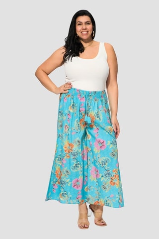 Casual Broek - Blauw en groen