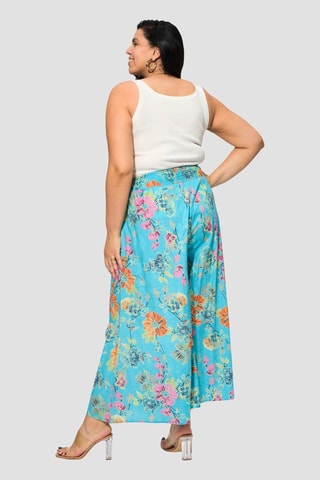 Casual Broek - Blauw en groen