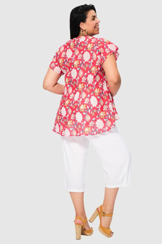 Top - Rood en blauw