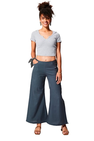 Broek Flare Cut - Blauw