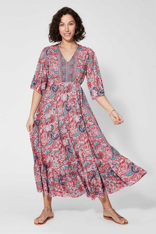 Robe longue Rose - Rose