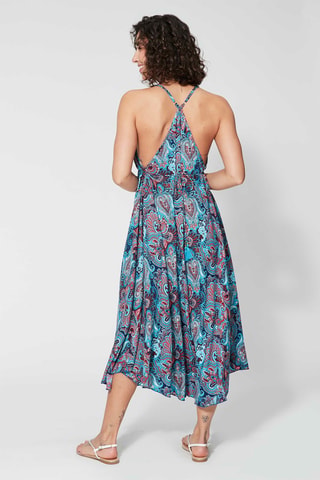 Robe longue - Bleu - Bleu