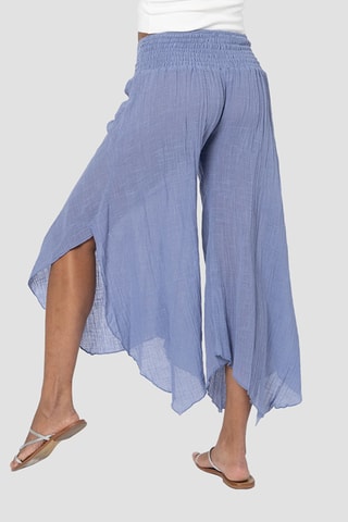 Broek met Hoge Taille - Blauw