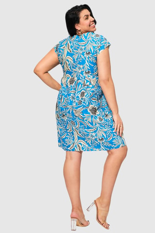 Robe patineuse - Noir et bleu