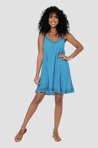 Robe patineuse - Noir et bleu
