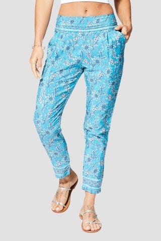 Rechte Broek - Blauw - Blauw en wit