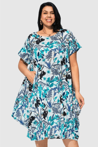 Robe patineuse - Bleu