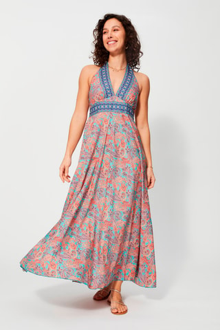 Robe longue - Bleu