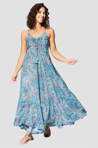 Robe longue - Bleu