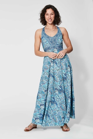 Robe longue - Bleu