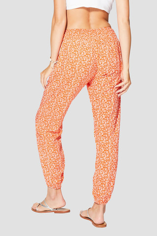Casual Broek - Wit en oranje