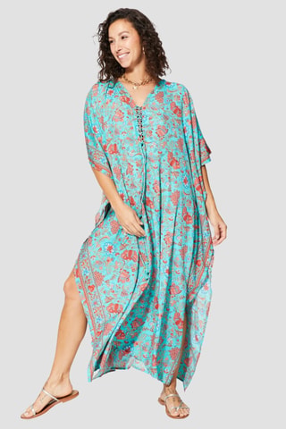 Kaftan - Rood en blauw