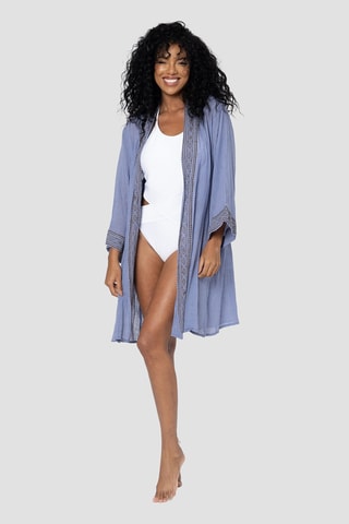 Strandkimono - Blauw