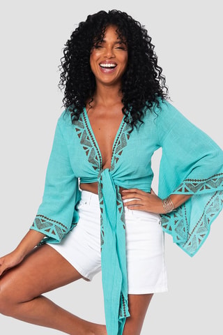 Crop Top - Blauw