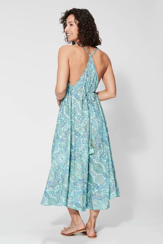 Robe longue - Bleu - Bleu