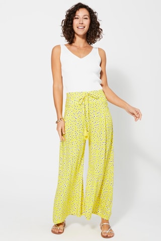 Broek - Wit, blauw en geel