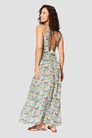 Robe longue - Beige - Beige