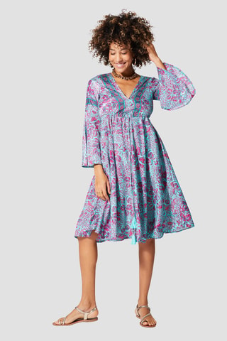Robe patineuse Rose - Bleu et rose