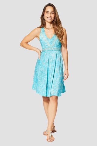Robe patineuse - Turquoise - Bleu