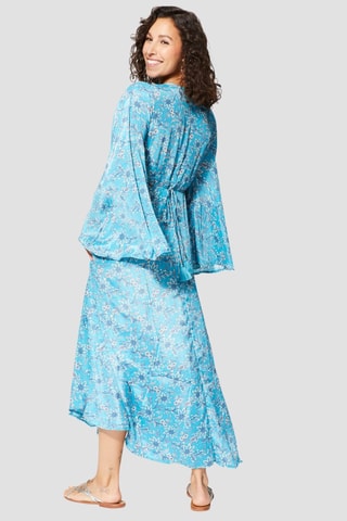 Robe longue - Bleu - Bleu