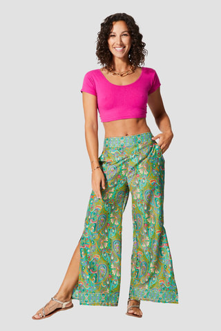 Broek - Goudkleurig en groen  - Groen en bruin