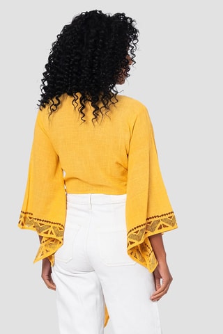 Crop top - Moutarde - Jaune et marron