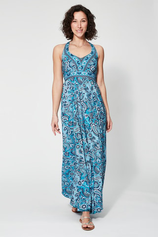 Robe longue - Bleu