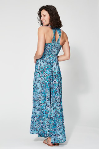 Robe longue - Bleu