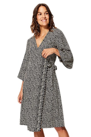 Robe portefeuille - Noir