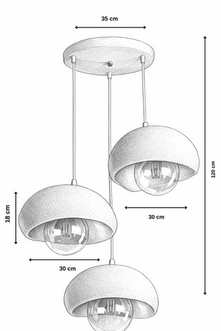 Suspension - Noir -  3 x 40 W