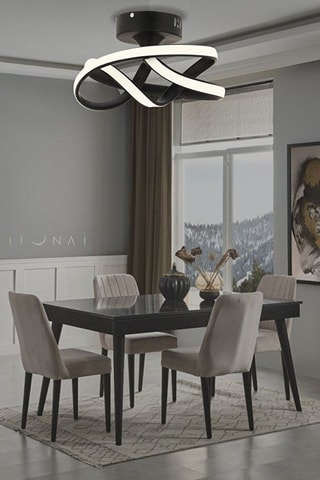 Plafonnier LED - Noir