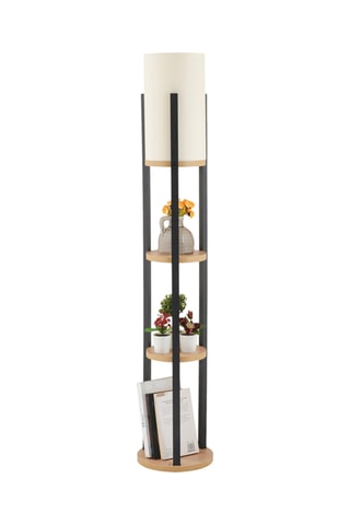 Lampadaire Circle Nora - Noir - 45-60 W