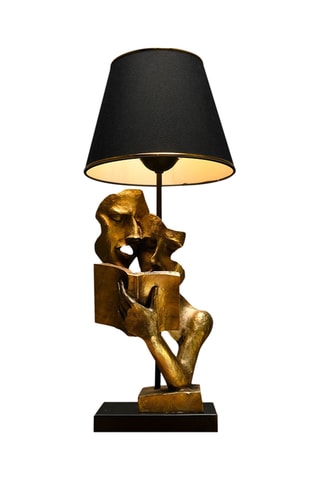 Lampe à poser Lecture - Noir et doré - 45 - 60 W