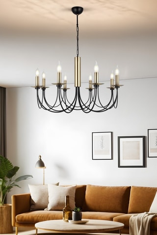 Lampadario - Nero - 8 x 40 W